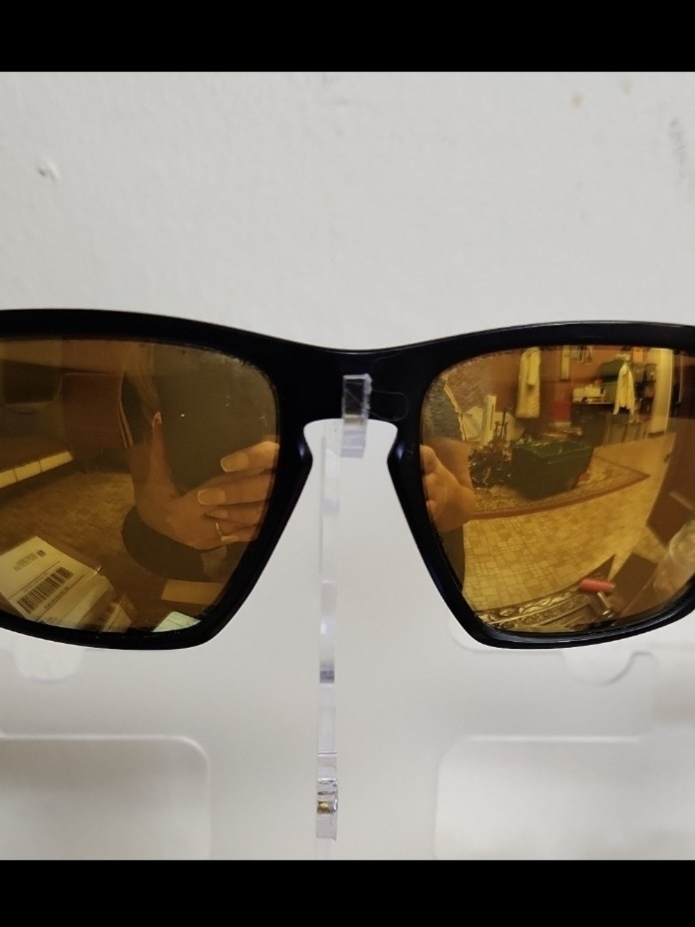 Oakley Sliver Sunglasses with Black Frame and Red Accent